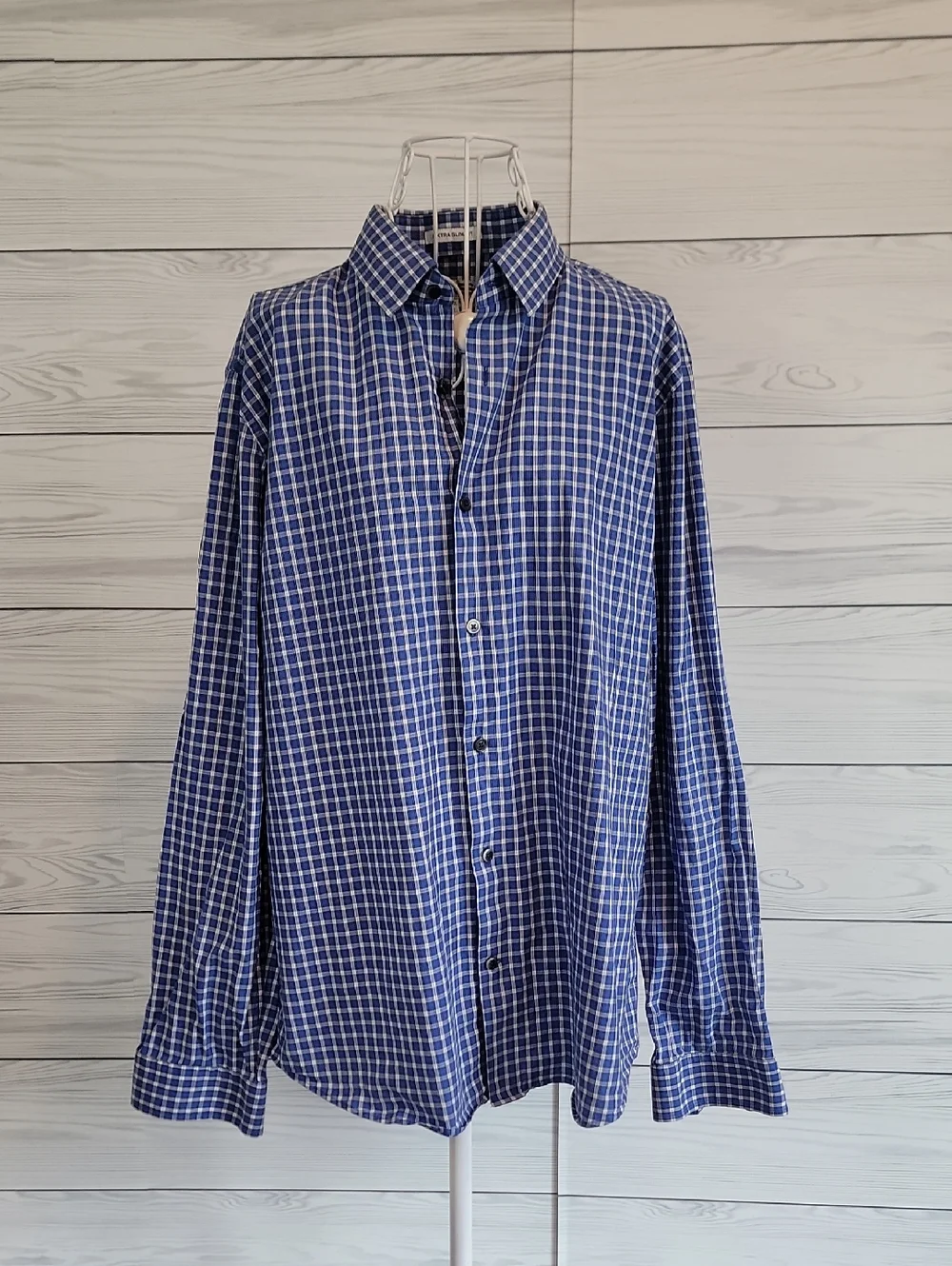 Express | Shirts | Express Blue Checkered Plaid Longsleeve Mens Dress Shirt Size Xl 717 12 | Poshmark Express | Shirts | Express Blue Checkered Plaid Longsleeve Mens Dress Shirt Size Xl 717 12 | Poshmark